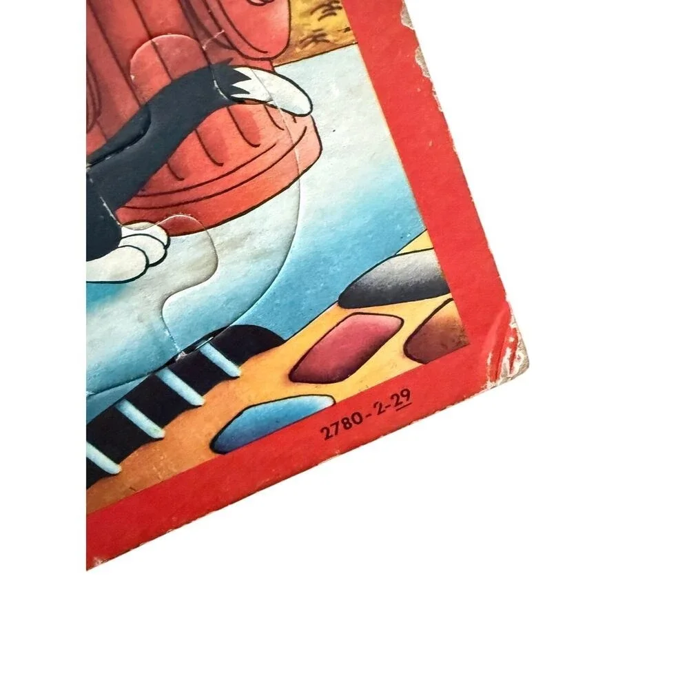 Vintage lot‎ of frame-tray puzzles Disney and cat